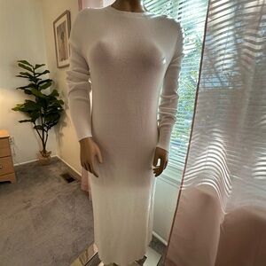 Treasure & Bond White Sweater Dress